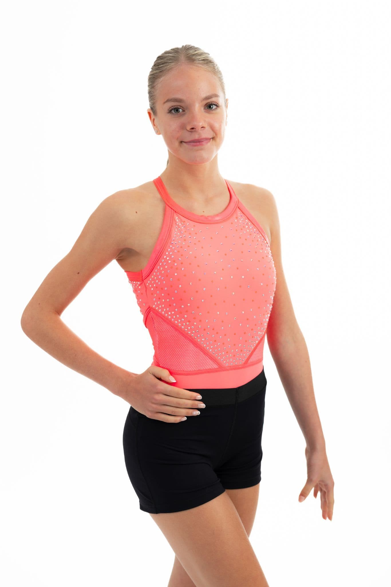 Black Lyrca Shorts - Elastic Waist