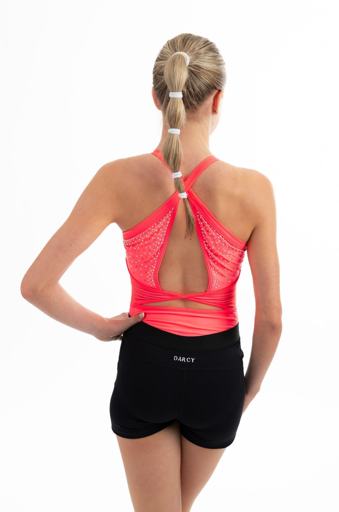 Black Lyrca Shorts - Elastic Waist