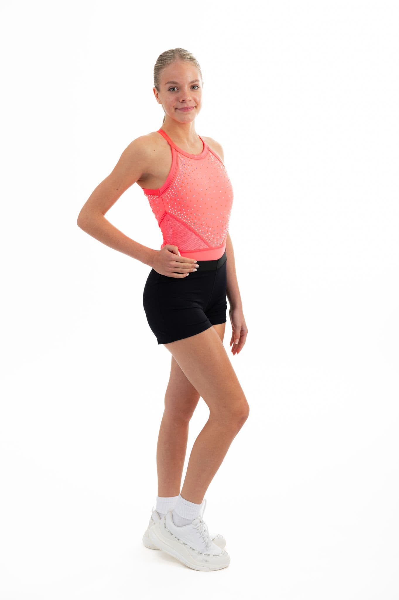 Black Lyrca Shorts - Elastic Waist