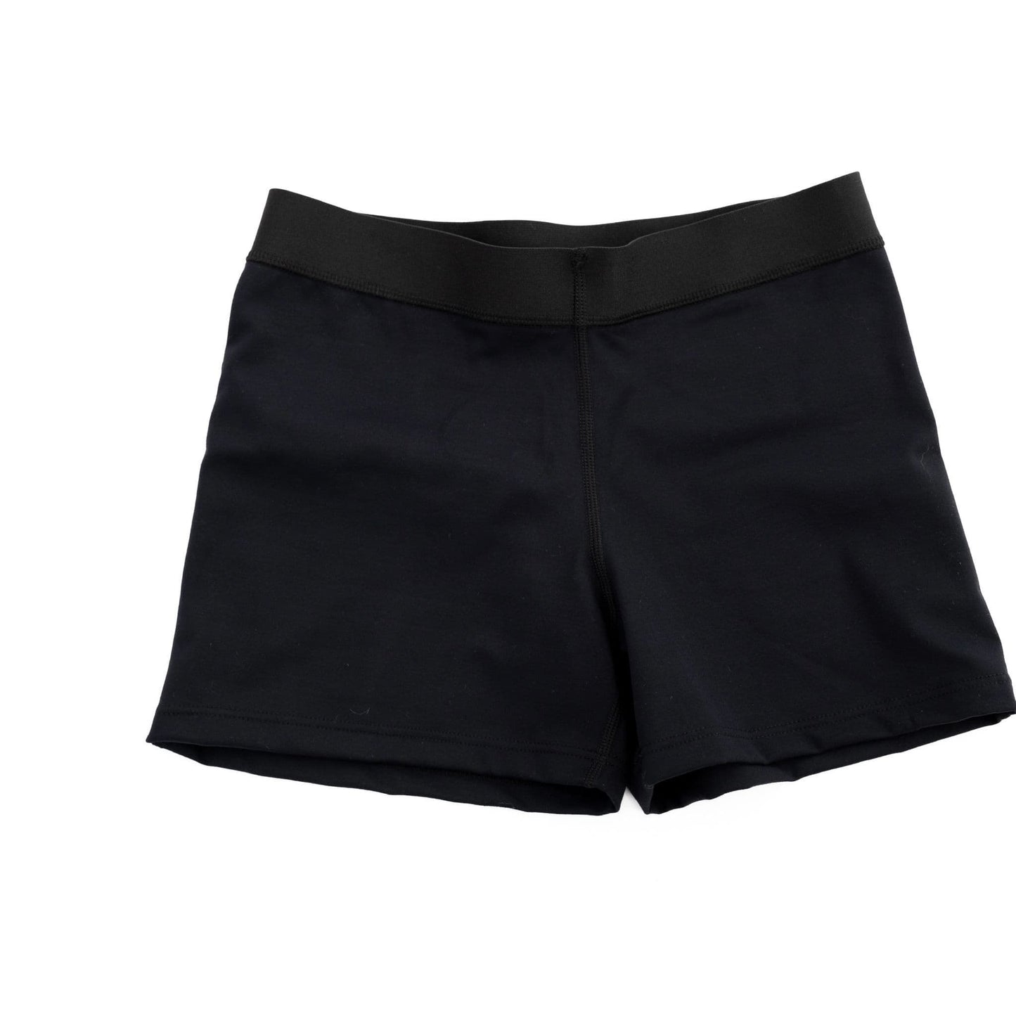 Black Lyrca Shorts - Elastic Waist