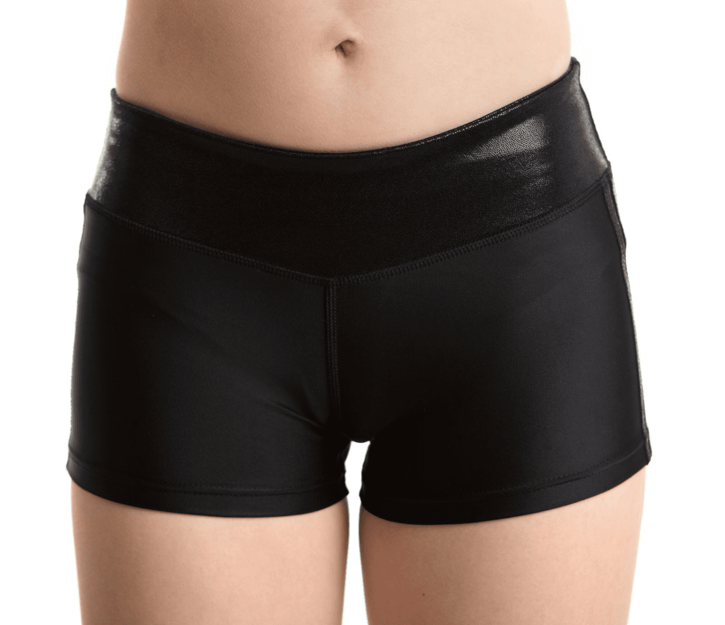 Lycra / Mystique  4 Stripe Shorts - BLACK