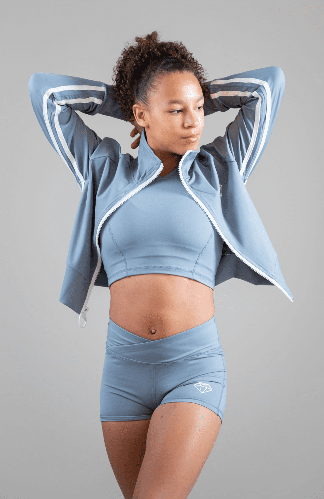 Soft Blue Sports Shorts