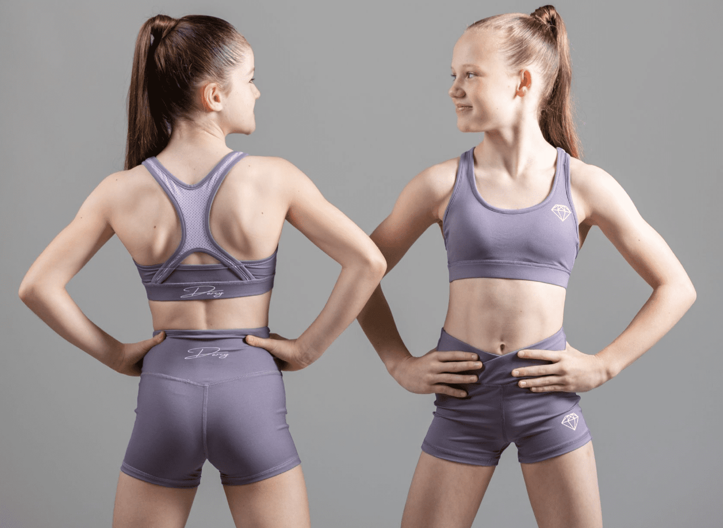 Soft Lilac Sports Crop Top