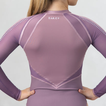 Power Long Sleeved Leotard Blush