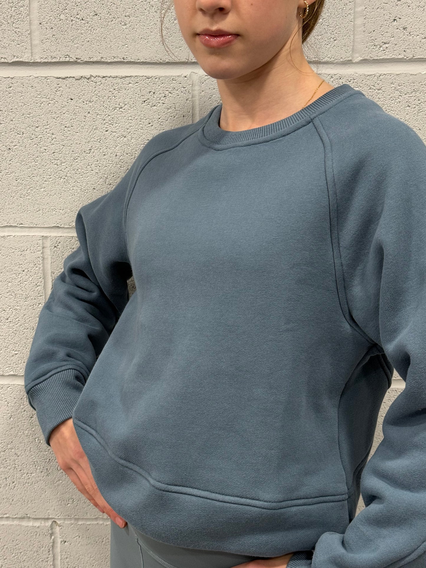 Soft Blue Crew Sweater