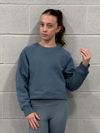 Soft Blue Crew Sweater