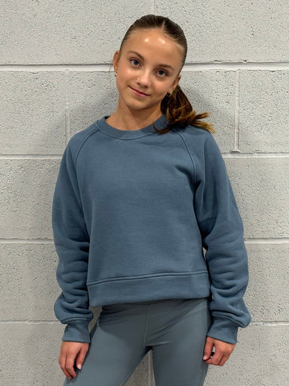 Soft Blue Crew Sweater