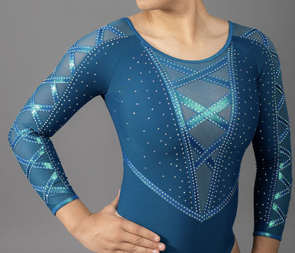 Arabella  Leotard Pacific Green