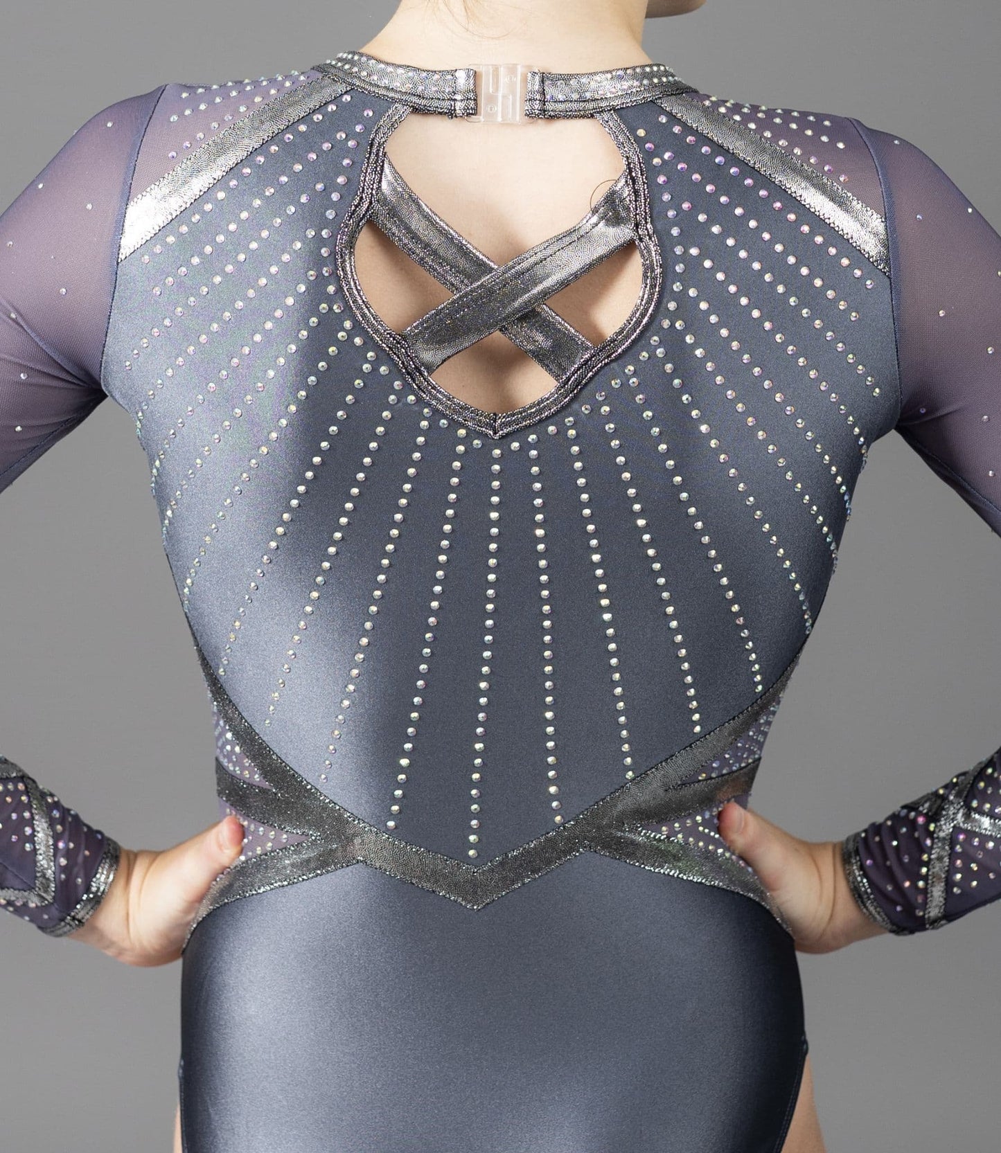 Bella Leotard Satin Grey