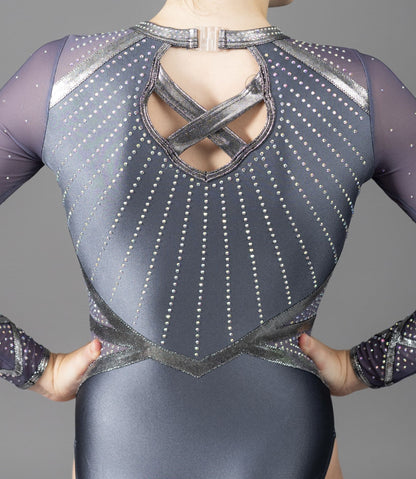 Bella Leotard Satin Grey