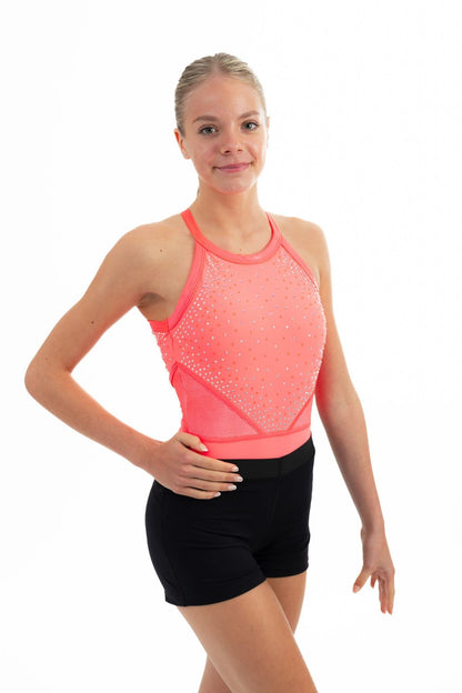 Black Lyrca Shorts - Elastic Waist