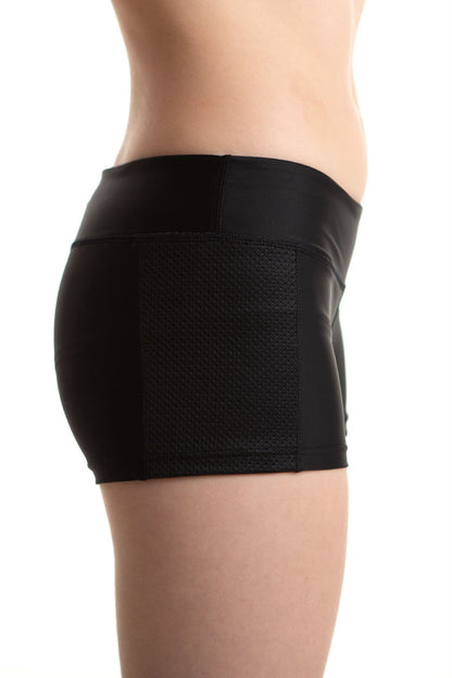 Lycra Sports Mesh Shorts - BLACK