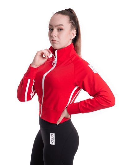 Lycra Tracksuit Jacket - RACING RED