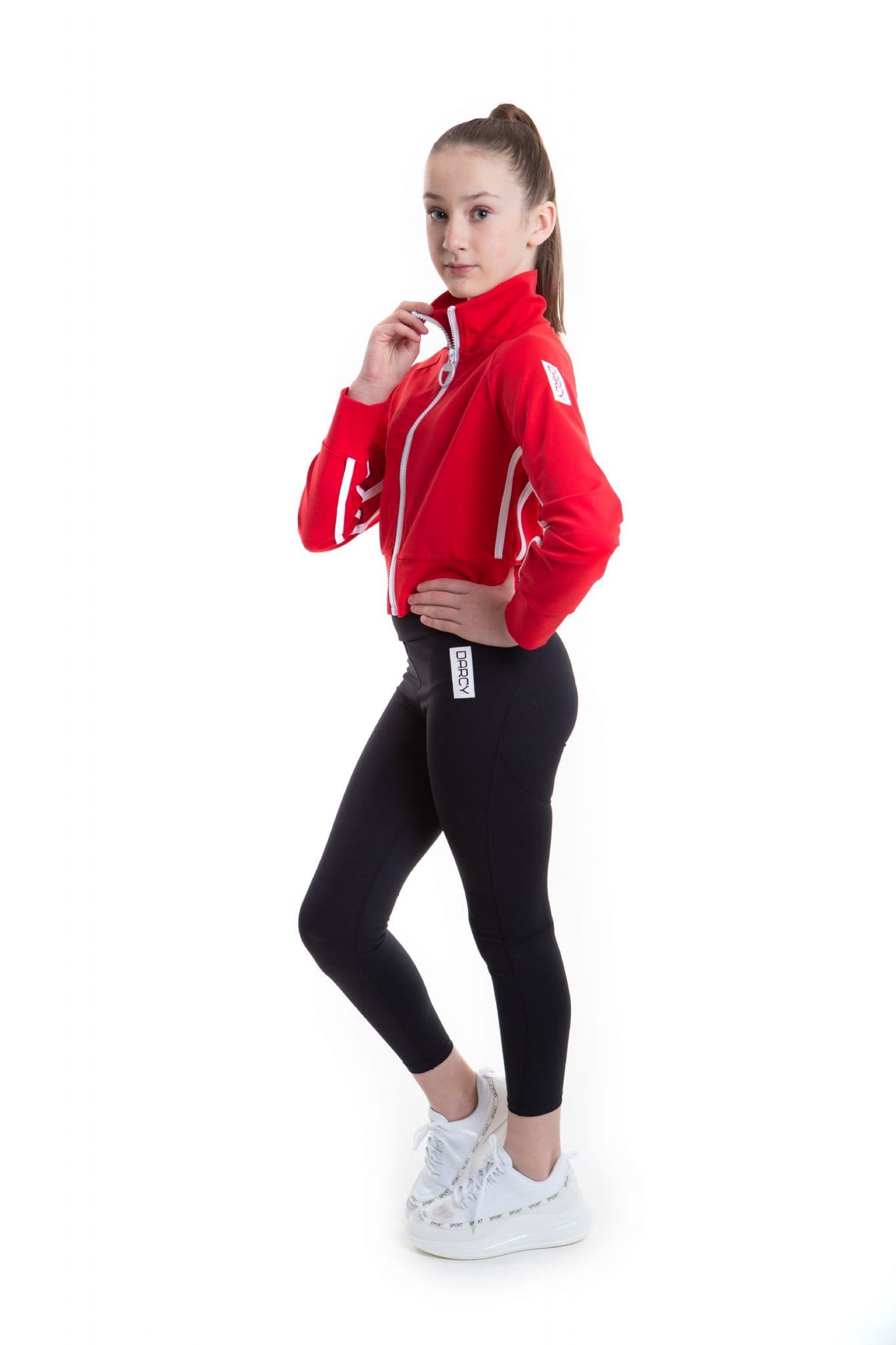 Lycra Tracksuit Jacket - RACING RED