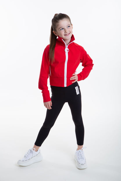 Lycra Tracksuit Jacket - RACING RED