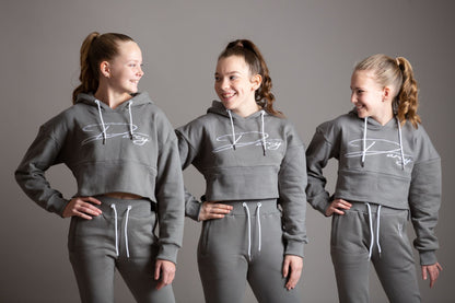 Misty Grey Script Jogger Set