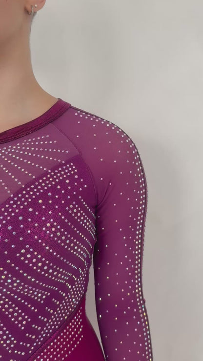 Brilliant Leotard Blackberry Lycra