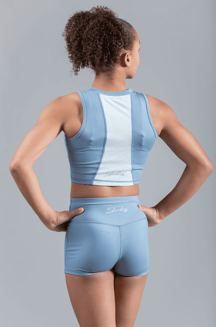 Soft Blue Sports Shorts